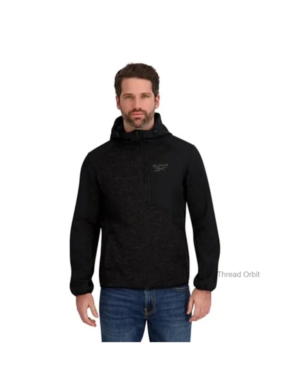 Men's Full Zip Hooded Sweater Fleece Jacket